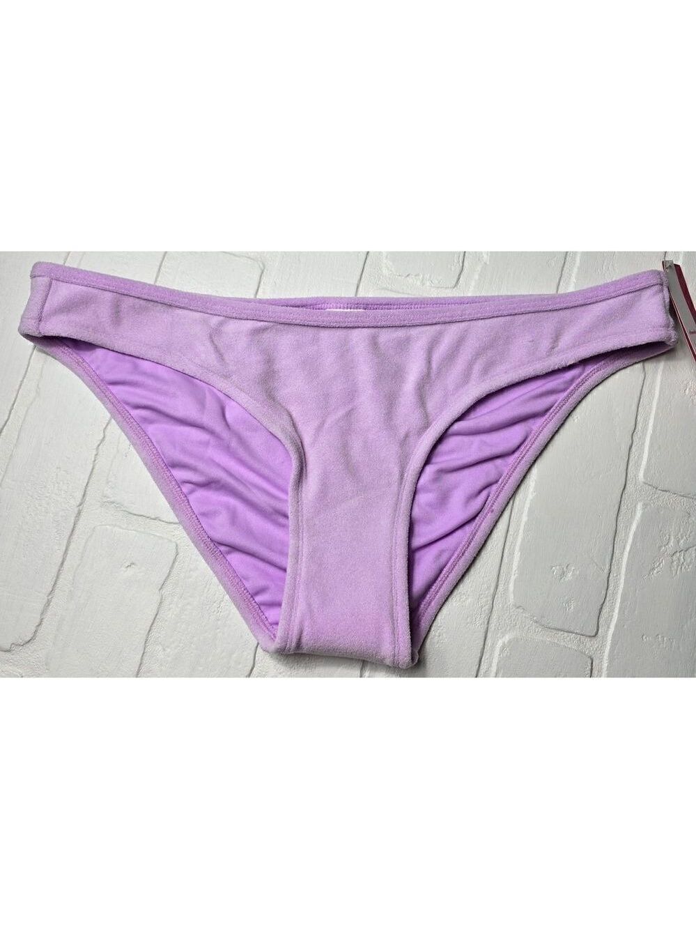 Xhilaration violet Terry Cloth Cheeky Bikini Bottom  Large